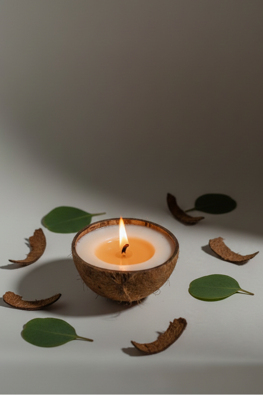 Coconut Shell Candle